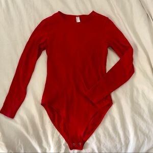 Red LS bodysuit